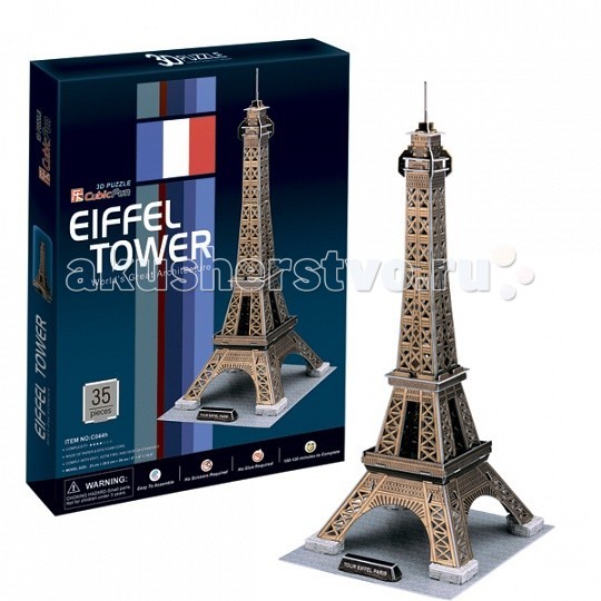 CubicFun 3D пазл Эйфелева Башня (Франция) фееричная франция