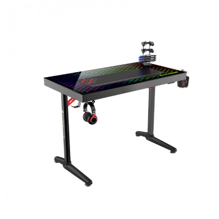 

Eureka Стол геймерский со сткеклянной столешницей и RGB-подстветкой Explorer edition GTD-I43, Стол геймерский со сткеклянной столешницей и RGB-подстветкой Explorer edition GTD-I43