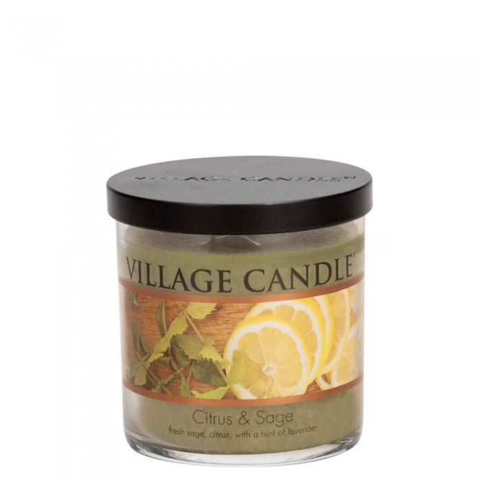 

Village Candle Ароматическая свеча Цитрус и Шалфей стакан, маленькая, Ароматическая свеча Цитрус и Шалфей стакан, маленькая
