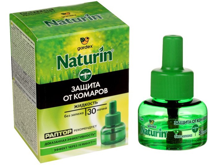  Gardex Naturin  Жидкость от комаров без запаха 30 ночей