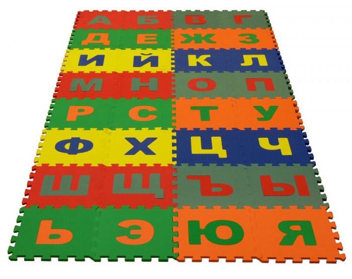 Игровой коврик Экопромторг Русский Алфавит 25х25 см 25МПД2/Р - фото 1