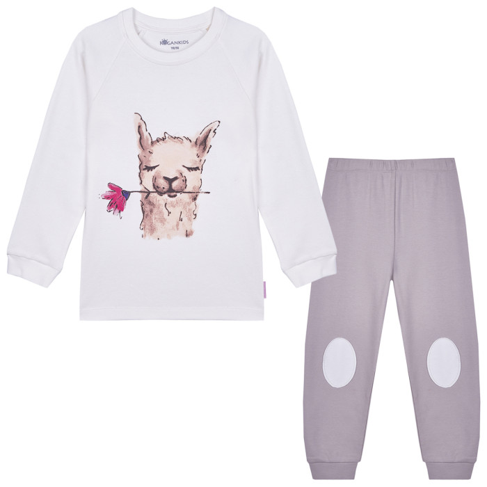 Kogankids Пижама для девочки с ламой 341-311-16 пижама футболка и леггинсы для девочки disney