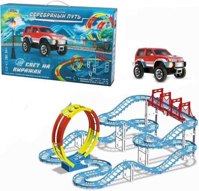 

Наша Игрушка Автотрек 4 уровня (60 деталей), Автотрек 4 уровня (60 деталей)
