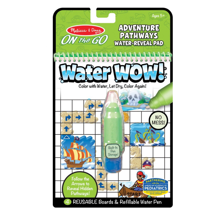 MELISSA & DOUG Water Wow! раскраска водой — транспорт