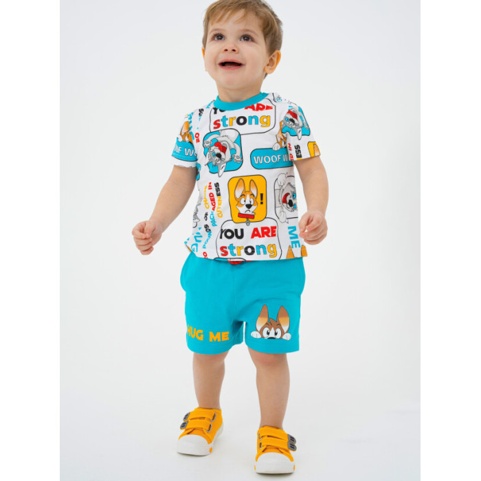 цена Комплекты детской одежды Playtoday Комплект для мальчиков Best friend baby boys (футболка, шорты) 12313059