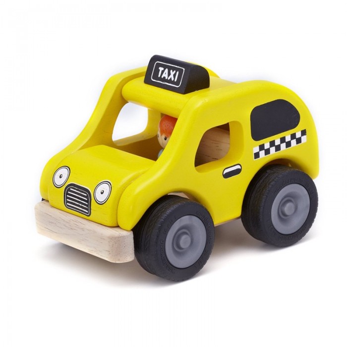 Деревянная игрушка Wonderworld Такси Miniworld