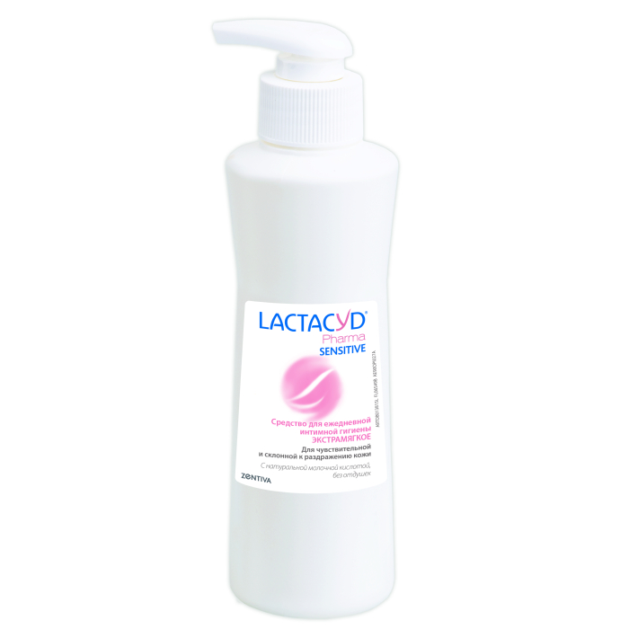 Косметика для мамы Lactacyd Pharma Средство для ежедневной интимной гигиены Для чувствительной кожи 250 мл