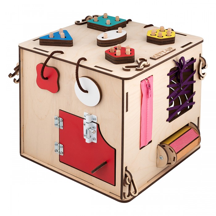 Деревянная игрушка Kett-Up Бизи-куб Развивайка развивающая игрушка бэмби замочки теремок 7819