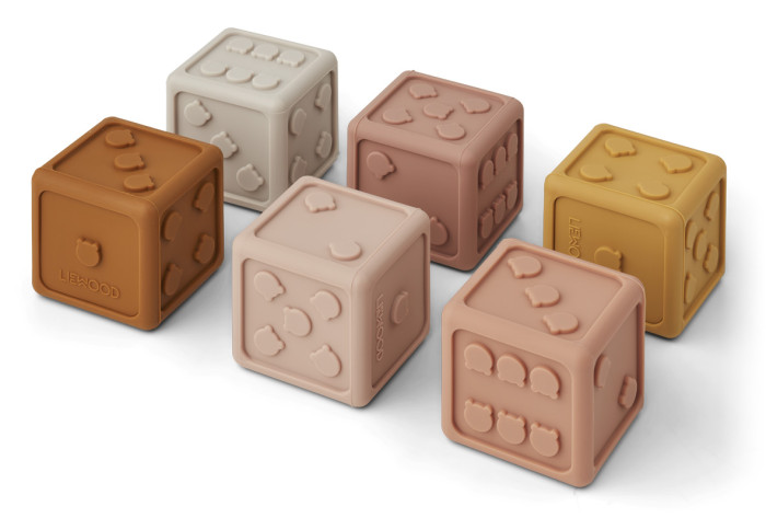 Развивающая игрушка Liewood Набор игральных кубиков 6 шт.