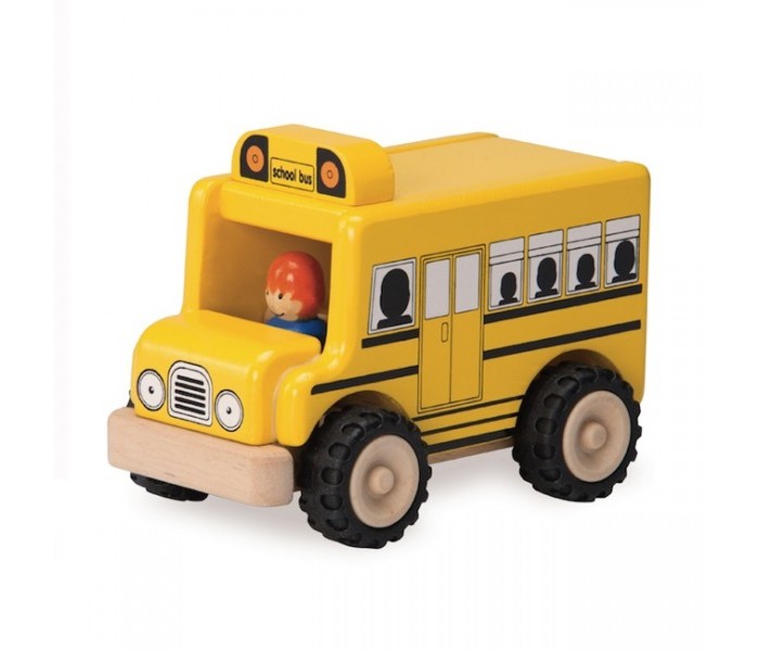 Деревянная игрушка Wonderworld Школьный автобус