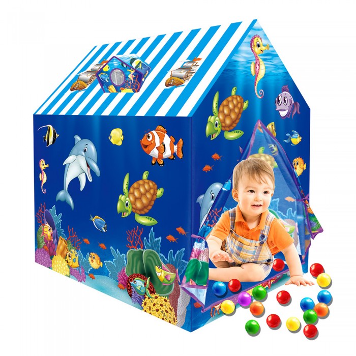 Pituso Дом Подводный мир + 50 шаров
