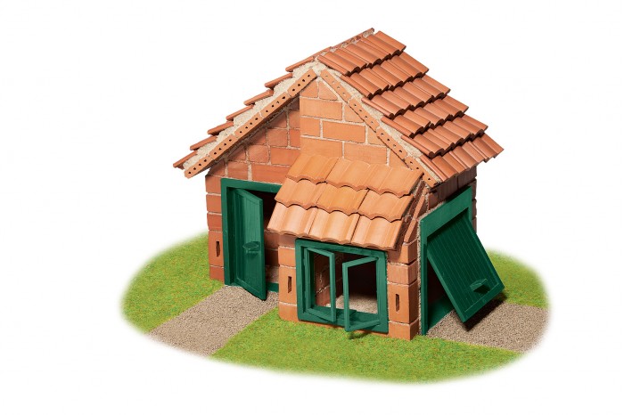 Teifoc Строительный набор Дом с черепичной крышей 200 деталей teifoc строительный раствор 1 кг