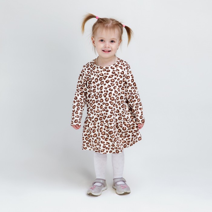Veddi Платье для девочки Леопард