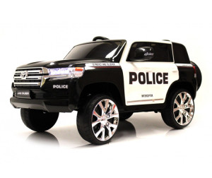 Электромобиль RiverToys Toyota Land Cruiser 200 JJ2022 - Полицейский/Белый