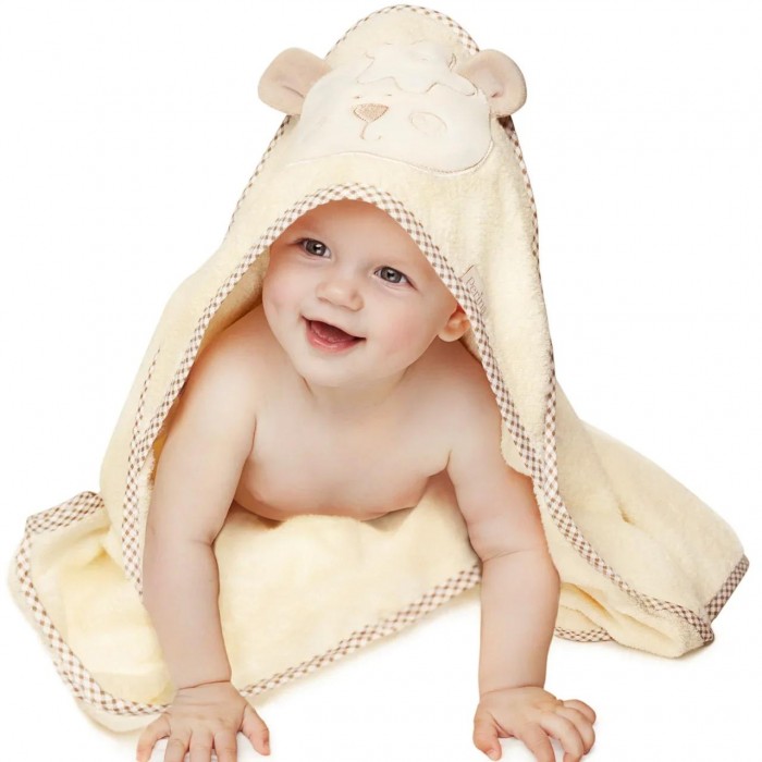 Perina Полотенце Мишутка с капюшоном 95х95 см (в упаковке) топотушки крестильное полотенце с капюшоном