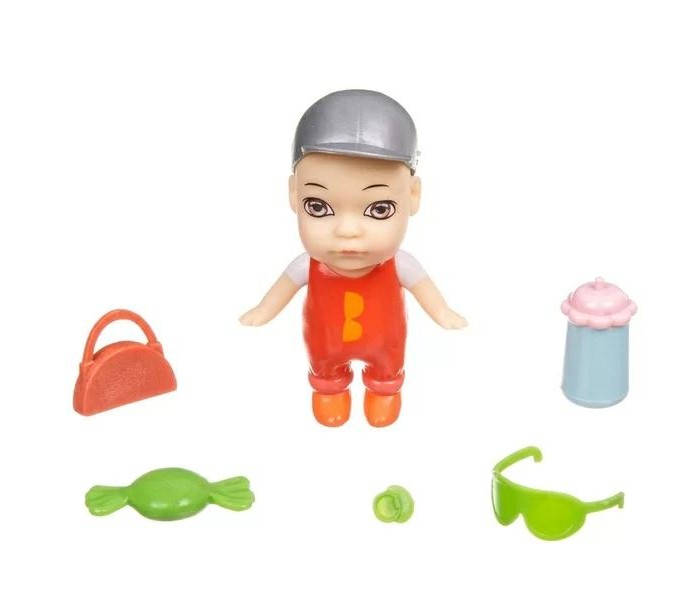цена Куклы и одежда для кукол Bondibon Игровой набор OLY Кукла в баночке мальчик в шляпе с аксессуарами ВВ3827