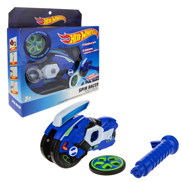 

Hot Wheels Игрушка Spin Racer Синяя Молния, Игрушка Spin Racer Синяя Молния