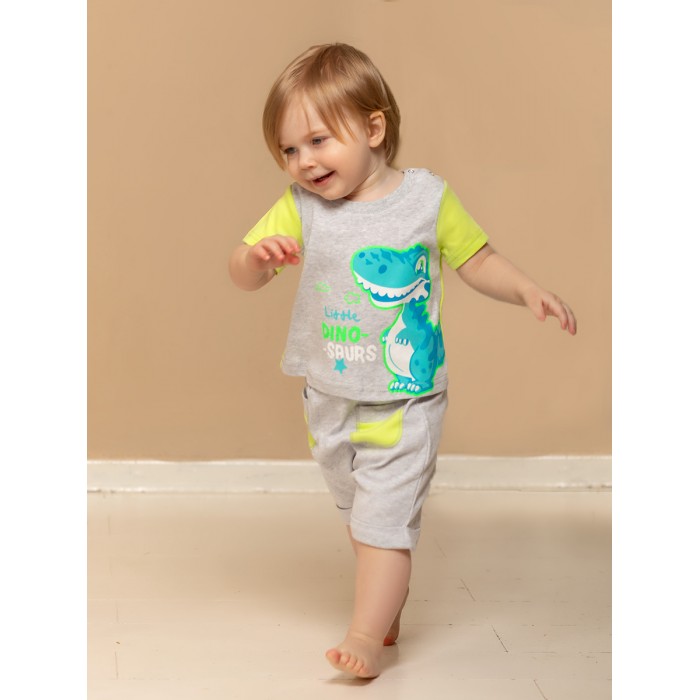 

Лапушка Комплект для мальчика Дино (шорты, футболка), Комплект для мальчика Дино (шорты, футболка)