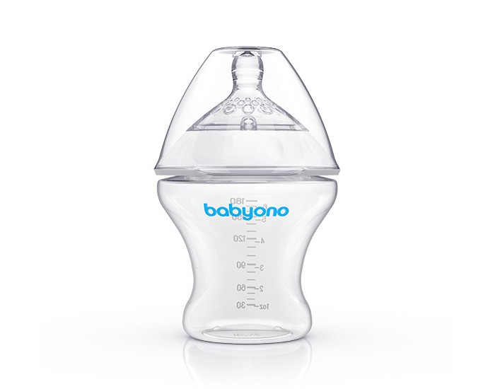 Бутылочки BabyOno Natural Nursing антиколиковая 180 мл бутылочки pituso стеклянная антиколиковая с широким горлом 180 мл
