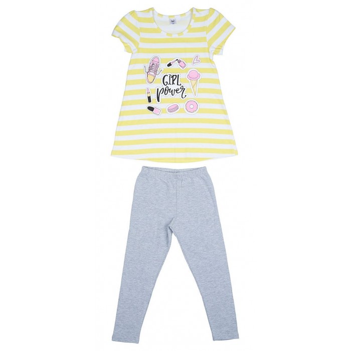Комплекты детской одежды RuZkids Комплект для девочки (туника, леггинсы) Girl power