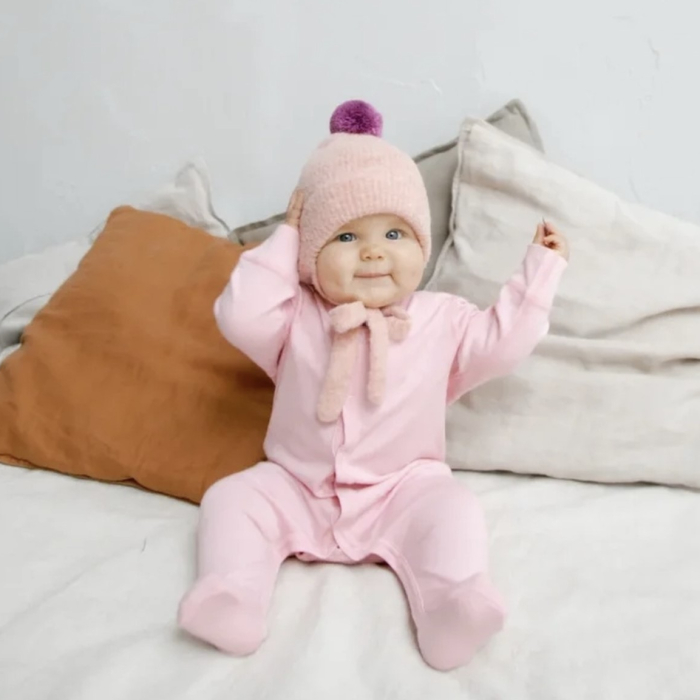  Airwool Комбинезон нательный с длинным рукавом детский на кнопках для новорожденных BMLRB