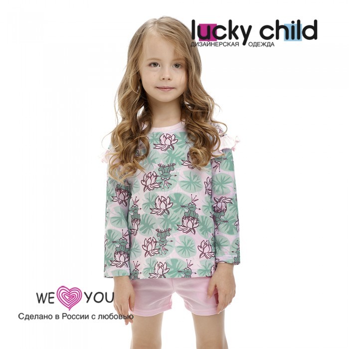 

Lucky Child Лонгслив для девочки Принцесса сказки 45-12.2к, Лонгслив для девочки Принцесса сказки 45-12.2к
