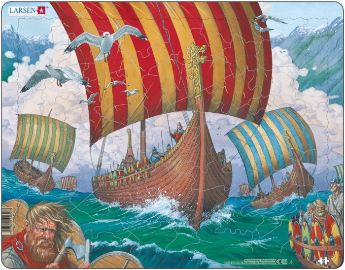Larsen Пазл Корабли викингов походы викингов