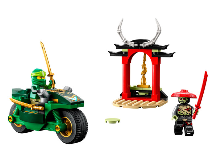Конструктор Lego Ninjago Уличный мотоцикл ниндзя Ллойда (64 детали) игровой набор в чемодане с ковриком военная техника машинки мотоцикл вертолет