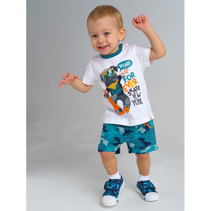 комплекты детской одежды утёнок комплект для мальчика дино Комплекты детской одежды Playtoday Комплект для мальчика 12113302