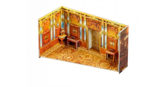 Умная бумага Сборная модель из картона Янтарная комната Румбокс панно на дверь флок бумага гармония создает богатство 12х29 см