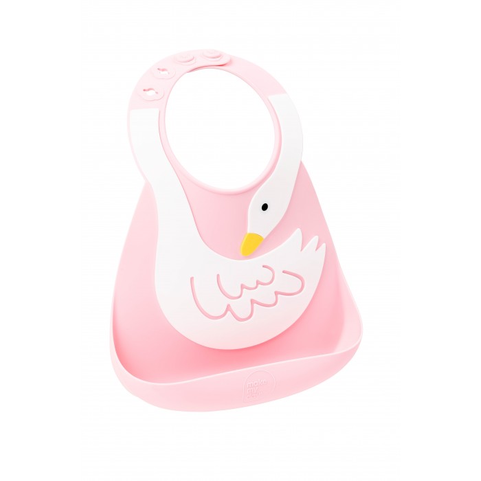 

Нагрудник Make my day Baby Bib Swan, Baby Bib Swan