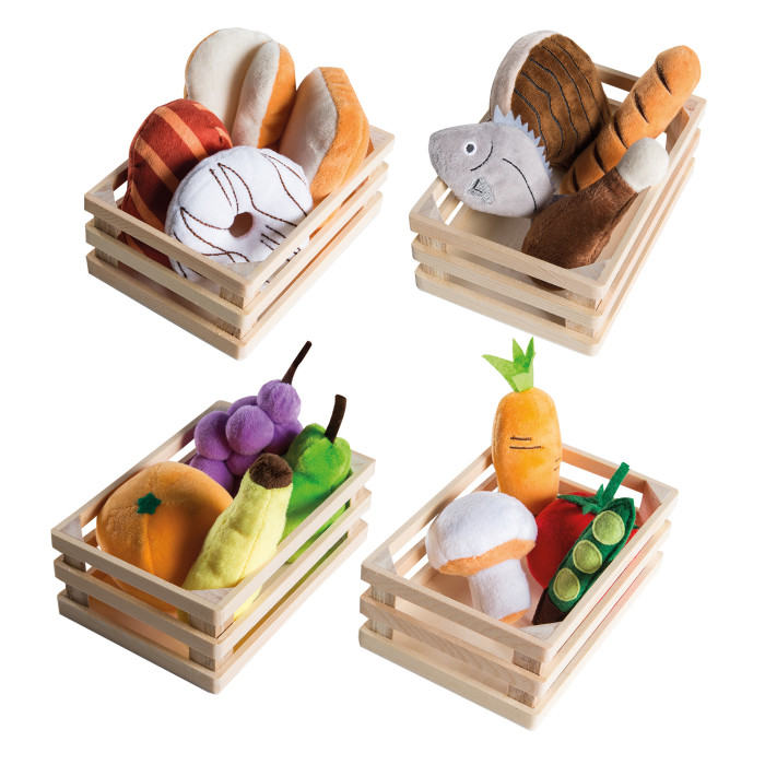 Roba Игровой набор плюшевых продуктов для детского магазина или кухни