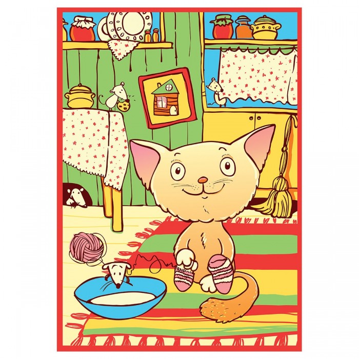Одеяло Baby Nice (ОТК) байковое Кот на кухне 100х140 см