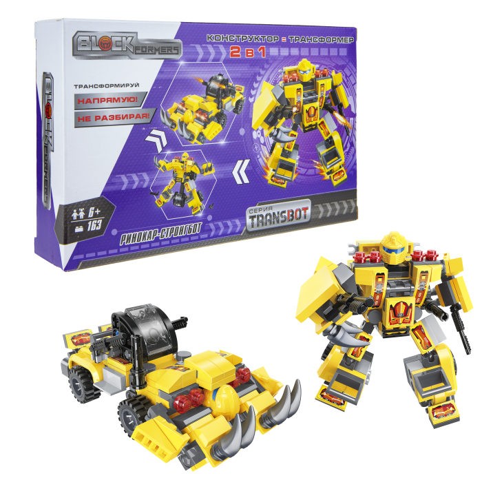 фото 1 toy blockformers transbot конструктор ринокар-стронгбот