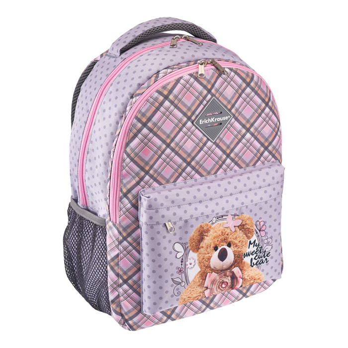 

ErichKrause Ученический рюкзак с двумя отделениями и грудной перемычкой EasyLine Teddy Bear 20 л, Ученический рюкзак с двумя отделениями и грудной перемычкой EasyLine Teddy Bear 20 л