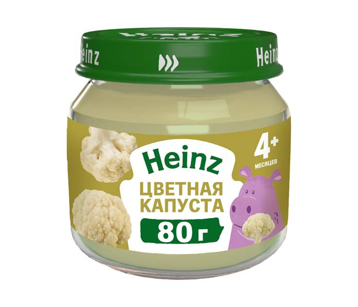  Heinz Пюре Цветная капуста с 4 мес., 80 г