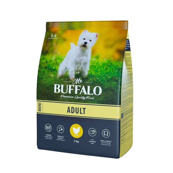 Mr.Buffalo Сухой корм Adult mini для собак мелких пород с курицей 2 кг B126 - фото 1