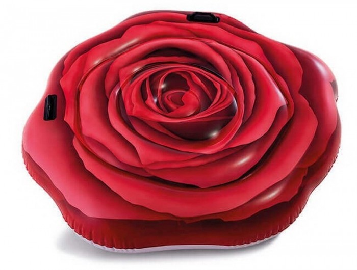 Intex Плот надувной Алая роза intex надувной матрас плот радужная ракушка 157х127х25 см