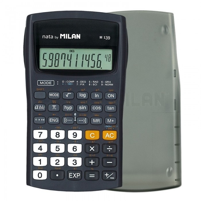 Milan M139 Калькулятор научный 10+2 разрядов 139 функций на батарейках ААА  924976
