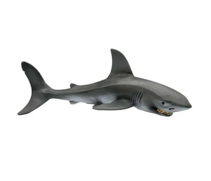 Игровые фигурки Детское время Фигурка - Большая белая акула, хвост изогнут фигурка акула мегалодон 25 см