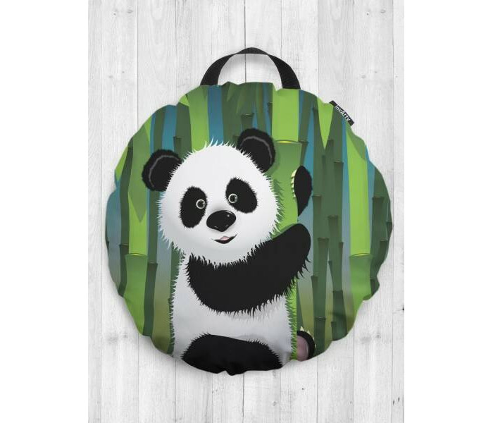 JoyArty Декоративная подушка сидушка Счастливая панда 52 см