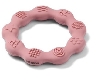 Прорезыватель BabyOno силиконовый Ring - Розовый