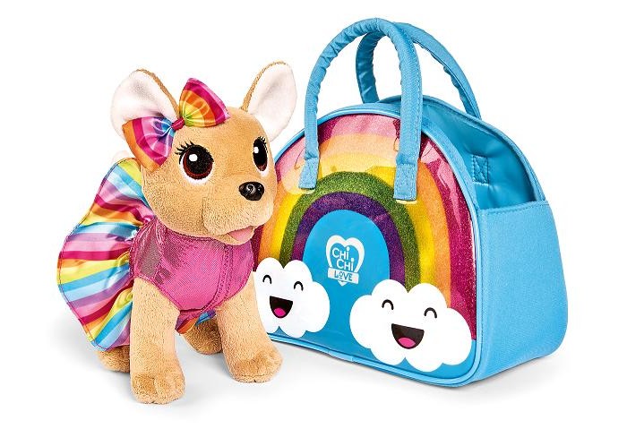 Мягкие игрушки Chi-Chi Love Плюшевая собачка на радуге 20 см
