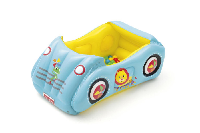 Bestway Гоночная машина с мячами Fisher Price 93535 119x79x51 см