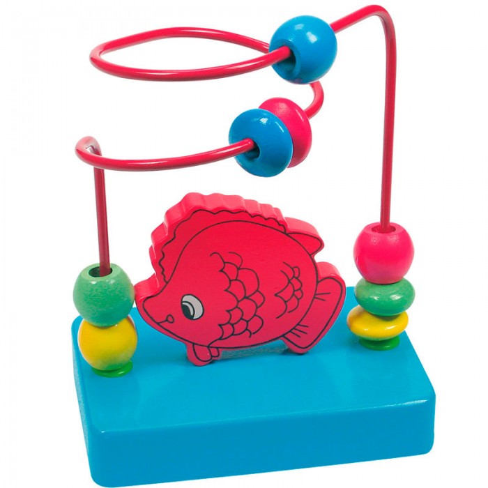 фото Деревянная игрушка mertens лабиринт рыбка