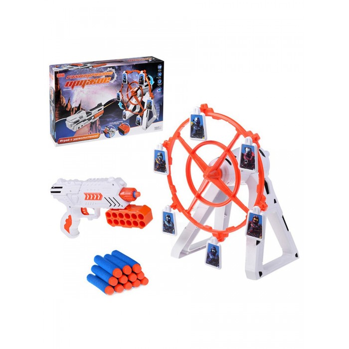 

Zhorya Игровой набор пистолет Галактическое оружие с подвижной мишенью, Игровой набор пистолет Галактическое оружие с подвижной мишенью