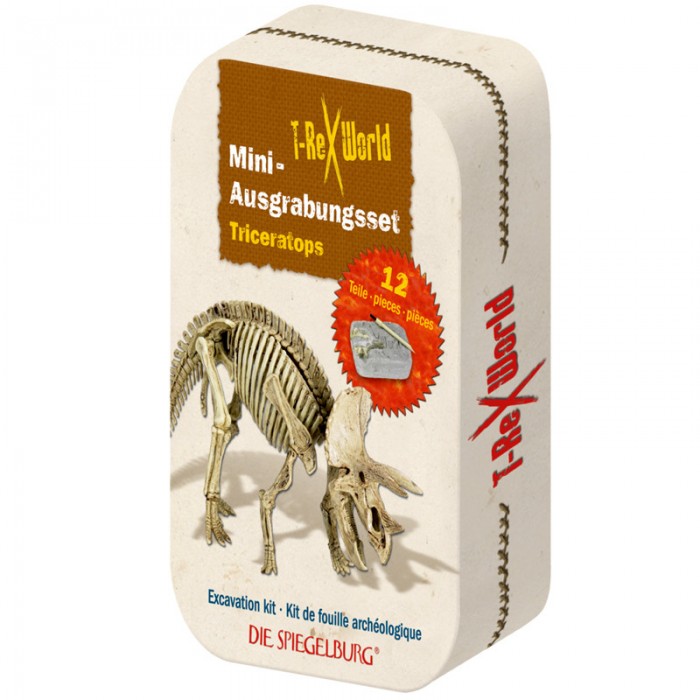 Наборы для опытов и экспериментов Spiegelburg Набор мини-раскопки трицератопс T-Rex игровой набор разгневанный трицератопс