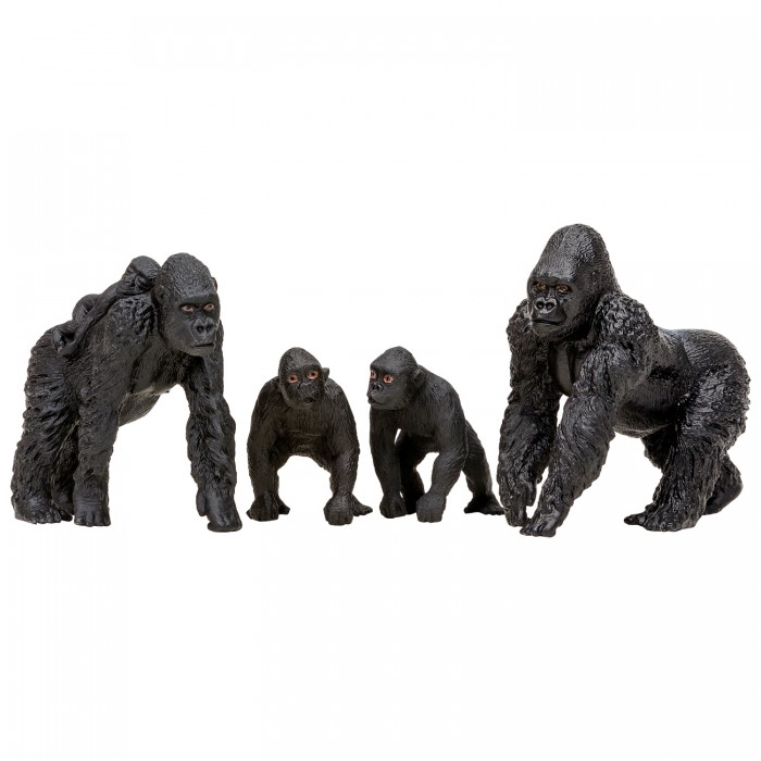 Игровые фигурки Masai Mara Набор фигурок Мир диких животных Семья горилл (4 предмета) набор фигурок мир диких животных семья горилл 4 предмета