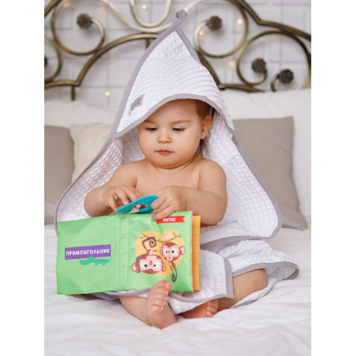 AmaroBaby Книжка-игрушка с грызунком Soft Book Противоположности