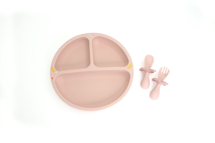 фото Oribel набор детской посуды cocoon z тарелка, ложка и вилка